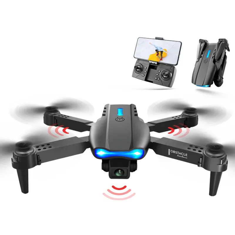 RC Quadcopter Fly Uav UfO Drones Mini 50X ZOOM Fpv Led Night Light Long Distance Professional Drone With HD Camera