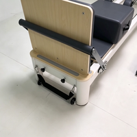 Vente en gros, professionnel, ODM & OEM, Reformer Pilates 2-en-1 compact en alliage d'aluminium blanc avec tour pour usage domestique