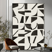 Peinture à l'huile abstraite personnalisée sur toile, peinture à l'huile moderne, peinte à la main, grande œuvre d'art murale pour l'hôtellerie moderne