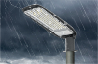 Lampe de voirie extérieure à LED CHZ Public Square 200W IP65 étanche en alliage d'aluminium alimentée par batterie avec détecteur de mouvement