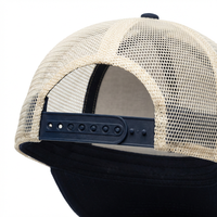 Casquette de baseball de haute qualité à 5 panneaux avec logo brodé en relief 3D, en maille, velours, toile unie, personnalisable, pour l'extérieur, style camionneur