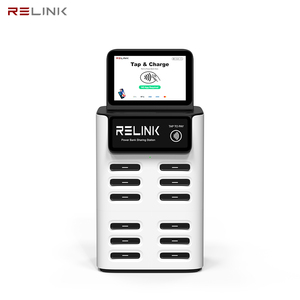 12-slot pos-enabled chia sẻ ngân hàng điện Docking Station - NFC cho thuê & sạc nhanh cho các cửa hàng bán lẻ & địa điểm công cộng - Product Image 3