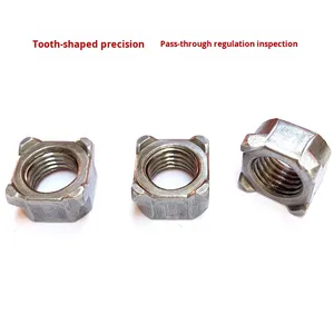 น็อตเชื่อมทรงสี่เหลี่ยม M4M5M6M8M10 928B จุดเชื่อมแบบ4มุมน็อตจุดเชื่อมไฟฟ้าชุบสังกะสี - Product Image 2