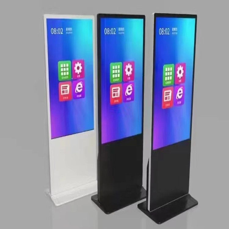 New Elegant Floor Standing Digital Signage and Display Wifi Lcd Screen Totem Kiosks 55 Inch Indoor Advertising Playing Equipment