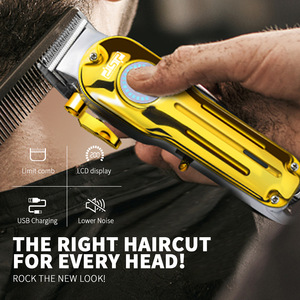 Cortadora de Pelo Profesional DSP con Pantalla LCD, Cuchilla de Acero Inoxidable, Cuerpo de Aleación de Aluminio, Carga USB - Product Image 1