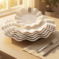 Assiettes en mélamine blanches de qualité supérieure pour restaurant et mariage, prix abordable, fabrication chinoise