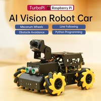 Hiwonder Turbopi AI Vision Mecanum Wheels Smart Raspberry Pi 5 Robot de programación Car Ptyhon Program Kit de robótica para educación
