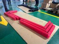 Rembourrage de panneau en verre trempé Offre Spéciale pu protection en mousse de bord de panneau de basket-ball de 72 pouces bleu noir rouge à vendre