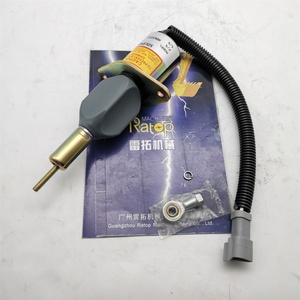 Válvula solenoide de corte de combustible 6743-81-9140 6743-81-9141 4063712 24V Conjunto de válvula solenoide de parada para PC300-7 PC360-7 WA380 - Product Image 3