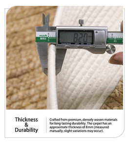 พรมหวายทะเลคุณภาพสูงจากจีน รูปทรงวงรีคลาสสิก ผลิตจากวัสดุธรรมชาติ เป็นมิตรกับสิ่งแวดล้อม ขนาดใหญ่ หรูหรา ถักทออย่างประณีต ป้องกันแบคทีเรีย - Product Image 6