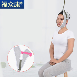 Cinturón de tracción cervical de talla única, soporte manual para el cuello para uso doméstico - Product Image 1