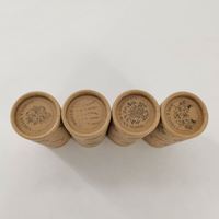 Récipient de bâton déodorant Kraft en bambou biodégradable push up tubes en papier