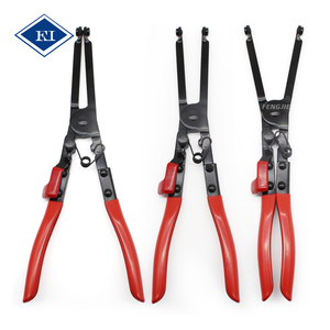 <span class=keywords><strong>Pince</strong></span> de démontage de collier de serrage en C pour tuyau d'échappement à bec extra long en acier au carbone robuste pour moteurs PSA Citroën Peugeot Renault - Product Image 3