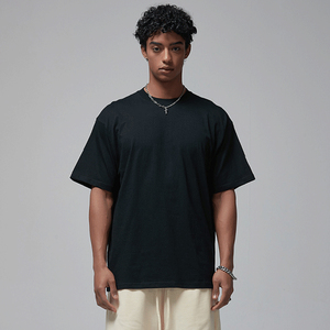 เสื้อยืดคอกลม190GSM น้ำหนักเบาสำหรับผู้ชายผ้าฝ้าย100% ถักย้อมสีธรรมดาธรรมดาธรรมดาระบายอากาศได้ดีสำหรับสวมใส่แบบลำลอง - Product Image 2