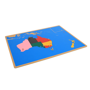Montessori Đồ chơi giáo dục bằng gỗ học tập Vật liệu Montessori đồ chơi câu đố của Úc - Product Image 3
