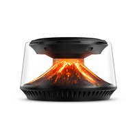 Diffuseur d'arômes intelligent pour voiture, diffuseur d'huiles essentielles ultrasonique portable en forme de volcan