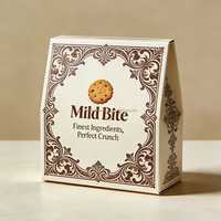 Boîte pliante personnalisée pour biscuits et gâteaux, emballage alimentaire de qualité supérieure pour la vente au détail