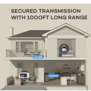 Moniteur vidéo bébé HD 5 pouces avec caméra, protection de la vie privée, sans application, communication bidirectionnelle sans fil sur 300 m, fixation pour lit ou berceau - Product Image 3