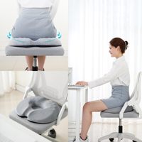 Coussin de siège ergonomique en mousse à mémoire de forme pour le coccyx, les hémorroïdes, le post-partum, la grossesse, la récupération post-chirurgicale, soutien des fesses, assise confortable MJ