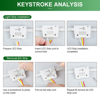Pengontrol Lampu Tangga CCT Pintar 2700-6500K Warna Dapat Diredupkan Strip COB Sensor Gerak PIR Bersertifikasi FCC 24V Mudah Dipasang