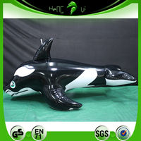 Costume de ballon gonflable personnalisé en forme de baleine, prix d'usine, en PVC/tissu Oxford, design transparent