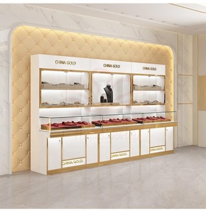 Bán Hot Luxury Vàng bán lẻ đồ trang sức cửa hàng đồ nội thất thủy tinh thiết kế truy cập trang sức hiển thị giới thiệu cho cửa hàng - Product Image 3