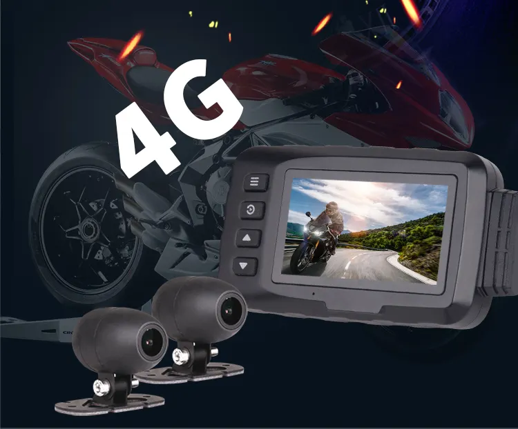 2.0 Inch Dual Lens HD 720P Waterproof Driving Cycle Video Car Mirror Motorcycle Black Box Dash Cam Recorder