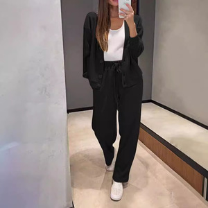 Nuevo Conjunto Deportivo Informal y Cómodo de Otoño, Pantalones y Chaqueta de Punto - Product Image 3
