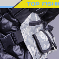Sac de pêche multifonctionnel en nylon imperméable de haute qualité LUTAC, 30x15x18cm, pour la pêche en lac, en rivière et en ruisseau