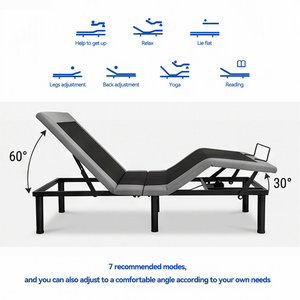 Quiet Lift <b>Bed</b> Frame With Zero Gravity Mode, Wireless Remote & Smart APP Control, for Apartment & Guest Room External Smart <b>Bed</b> - Product Image 5