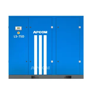 75KW Atlas Copco head 100HP Compresor de aire Aircompressor 100 HP industrial screw air compressor 75 KW