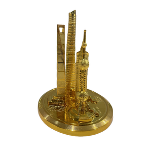 Stile Vintage in metallo rappresentativo locale modelli in scala architettonica ornamenti stampati su misura Die taglio 3D kit modello di costruzione - Product Image 3