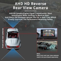 Caméra de vision avant universelle AHD/CVBS 12V DC avec résolution de vision nocturne 480P, mode étanche, caméra avant de voiture