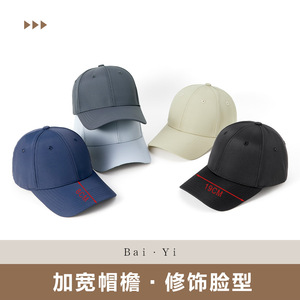 หมวกเบสบอลป้องกันแสงแดดแห้งเร็วสำหรับผู้ชาย ไนลอน ระบายอากาศได้ กันน้ำ หมวกกลางแจ้ง สีทึบ สีดำ สีเทาเข้ม สีน้ำเงินเข้ม สีอ่อน - Product Image 4