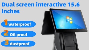 POS de pantalla dual de 15,6 "para punto de venta de tienda I5 8gen Pos como <span class=keywords><strong>Mc</strong></span> Donald Wifi All Pos Machine - Product Image 6