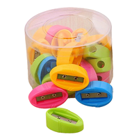 Taille-crayon manuel portable en plastique personnalisé en forme de maïs, machine à aiguiser, papeterie aux couleurs vives pour étudiants
