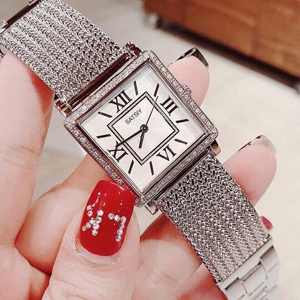 Reloj de Pulsera de Moda con Logotipo Personalizado <span class=keywords><strong>GUESS</strong></span> W0826L2, Diseño Simple con Puntero, para Mujer, Caja Cuadrada de 38 mm, Correa de Acero Inoxidable, Directo de Fábrica - Product Image 3