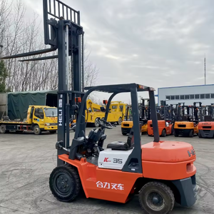 Envío gratis Anhui Heli k35 3ton 3.5ton carretilla elevadora usada, Heli carretilla elevadora diesel 3 etapas - Product Image 3