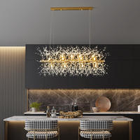 Lustre de pissenlit en cristal nordique éclairage îlot de cuisine salle à manger suspension suspendue