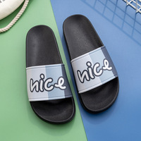 Mules d'été pour couples, intérieur-extérieur, pour femmes ; tendance, élégantes, polyvalentes, antidérapantes, à motif imprimé, dessus en PVC