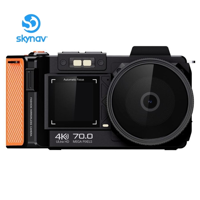 New Arrival 4K HD 70.0 Million Pixel Mirrorless Digital Camera 100D Portable Waterproof Anti-Scratch Wide-Angle Stylish Fashion