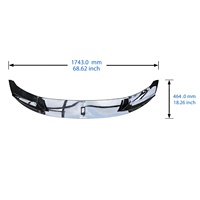 Diffuseur de pare-chocs avant inférieur style carbone/noir brillant pour BMW Série 5 F10 F11 M Sport 2009-2017