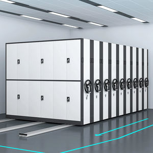 ספרייה נעה נשלפת רהוט ספר נייד מדפים אחסון מסגרת צפופה ניידת מדפים ספר מתלה מדפים - Product Image 4