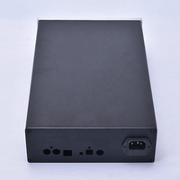 Boîtier d'amplificateur audio en alliage d'aluminium, boîtier DAC, châssis Hifi élégant argent noir pour la maison, 194x311x70mm