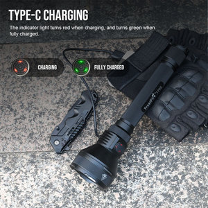 Cho Trustfire T70s Có Thể Sạc Lại Chiến Thuật <span class=keywords><strong>LED</strong></span> Đèn Pin 2350lm USB Sạc Dài Phạm Vi 1050M Không Thấm Nước Ngoài Trời Săn Bắn <span class=keywords><strong>Torch</strong></span> - Product Image 2