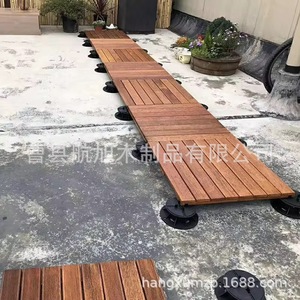 Suelo de madera maciza para exteriores, cuadrado, entrelazado, impermeable, para balcón, terraza, jardín. - Product Image 3