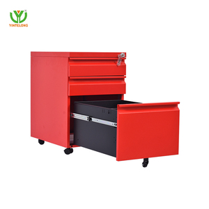 Yinlong nhà máy thép di động bệ 3 ngăn kéo di động Tủ hồ sơ lăn bệ di động văn phòng kim loại lưu trữ tủ - Product Image 5