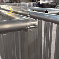 Panneau de clôture en aluminium soudé pour la protection des zones de réservoir, résistant aux impacts, durable, barrière de sécurité extérieure