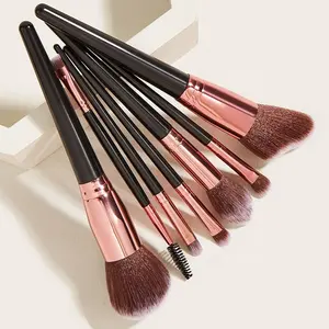 Female Big 7pcs Prettiest Pink Color Nice Top 10 Makeup Brushes High Quality Inexpensive Make-up Brush Gift Set