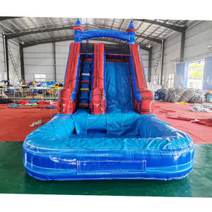 Grand toboggan <span class=keywords><strong>gonflable</strong></span> commercial de 23 pieds, toboggan <span class=keywords><strong>aquatique</strong></span> <span class=keywords><strong>gonflable</strong></span> avec piscine à éclaboussures pour enfants et adultes - Product Image 4